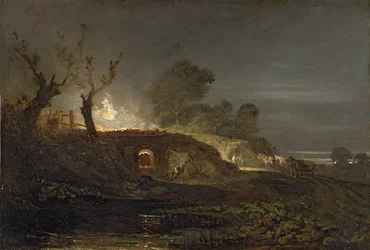 Een kalkoven in Coalbrookdale, ca. 1797